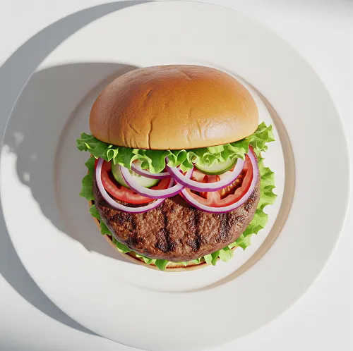 Beef Quarter Pounder Burger 