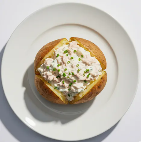 Jacket Potato With Tuna Mayonnaise 