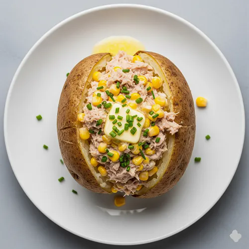 Jacket Potato With Tuna & Sweetcorn Mayonnaise 