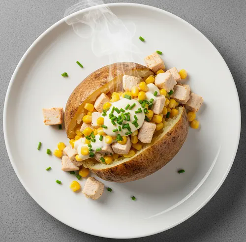 Jacket Potato With Chicken Mayonnaise 