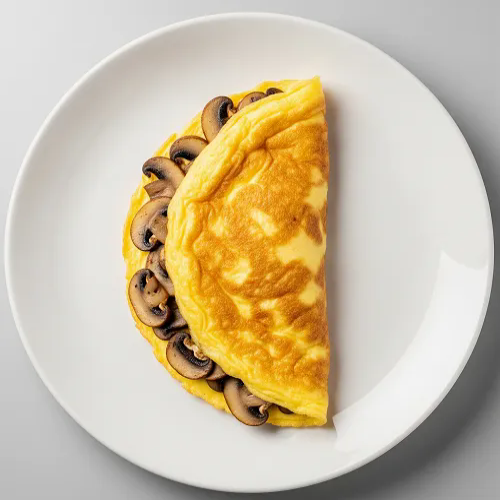 Onion & Mushroom Omelette 
